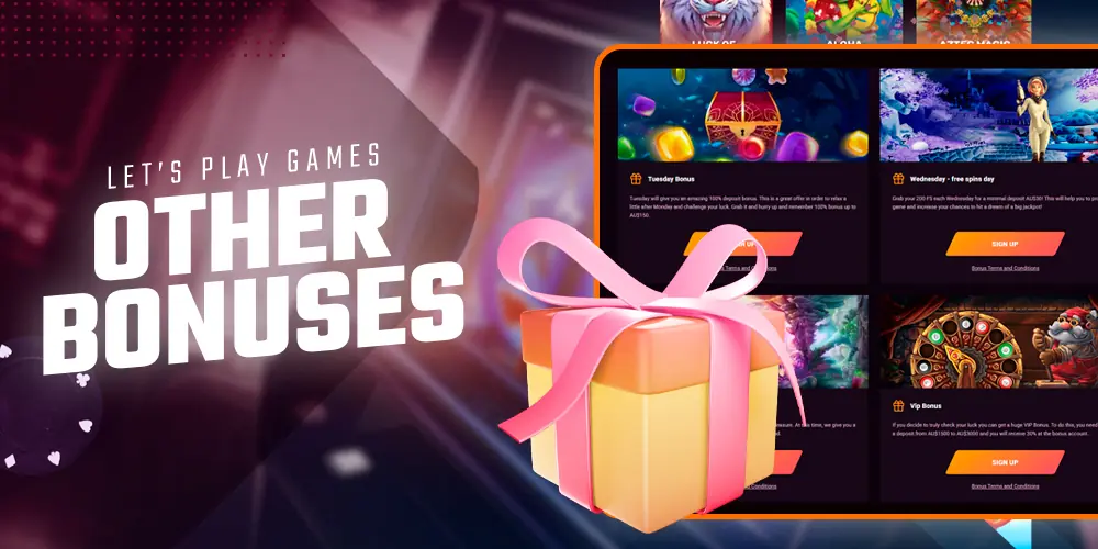 Choosing bonuses at Casinonic Casino.